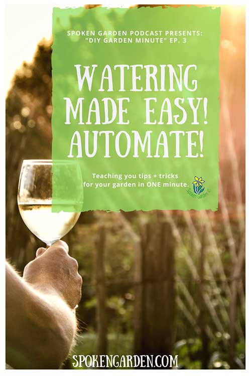 DIY garden minute- Watering Made Easy!-2