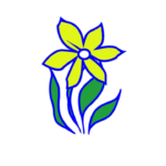 Spoken Garden Flower Logo